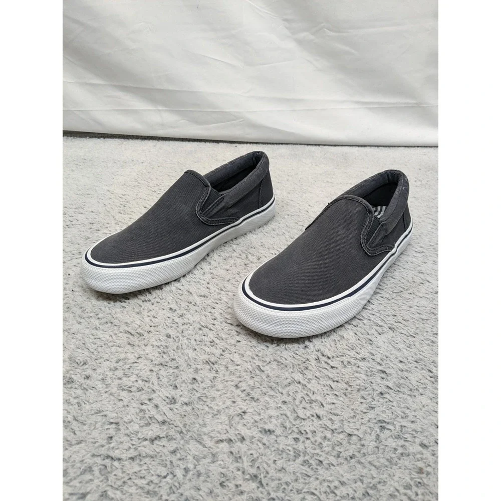 NEW Sperry Mens Striper II Slip On‎ Sneaker 5.5M Boat Shoe Navy (STS22405) NIB